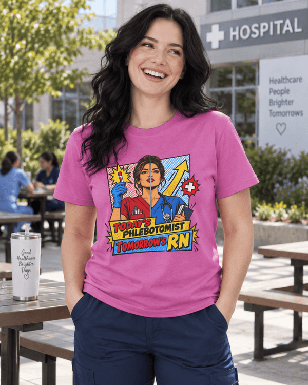 Today's Phlebotomist Tomorrow's RN T-Shirt - LOL Nurse