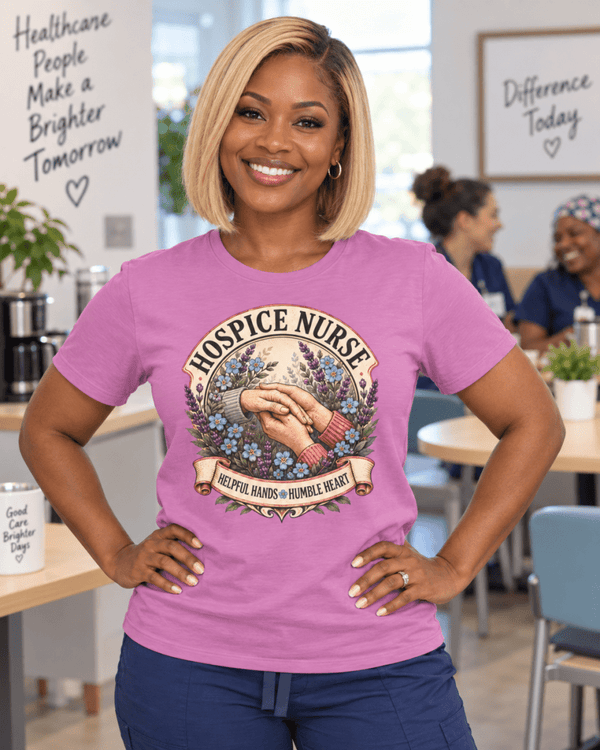 Hospice Nurse Helpful Hands Humble Heart T-Shirt