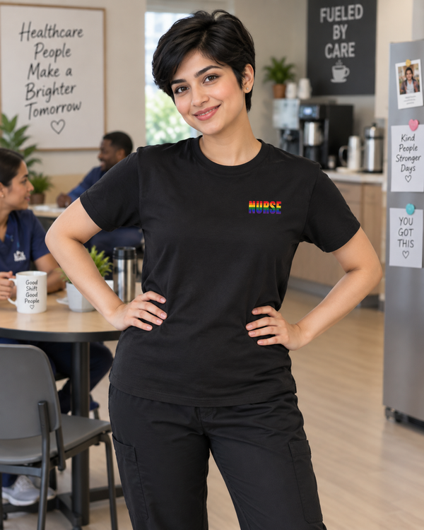 Nurse PRIDE Left Chest T-Shirt