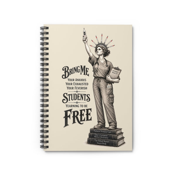 School Nurse Statue of Liberty Notebook