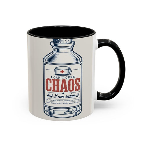 Can't Cure Chaos Mug - LOL Nurse, view 2
