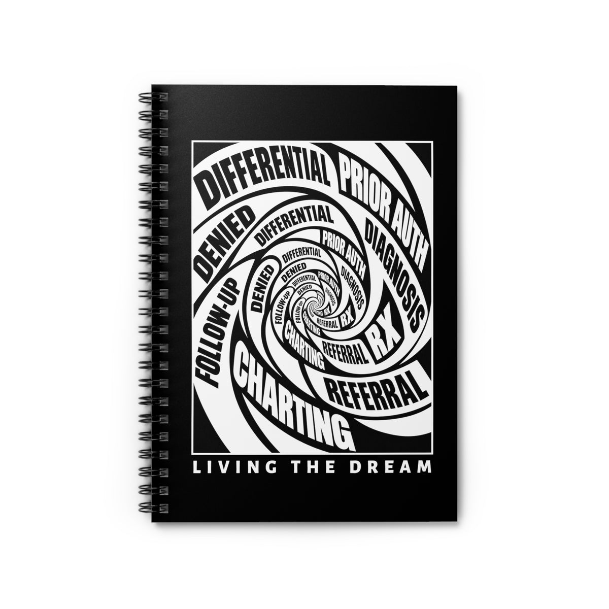 Practitioner "Living the Dream" Black Notebook