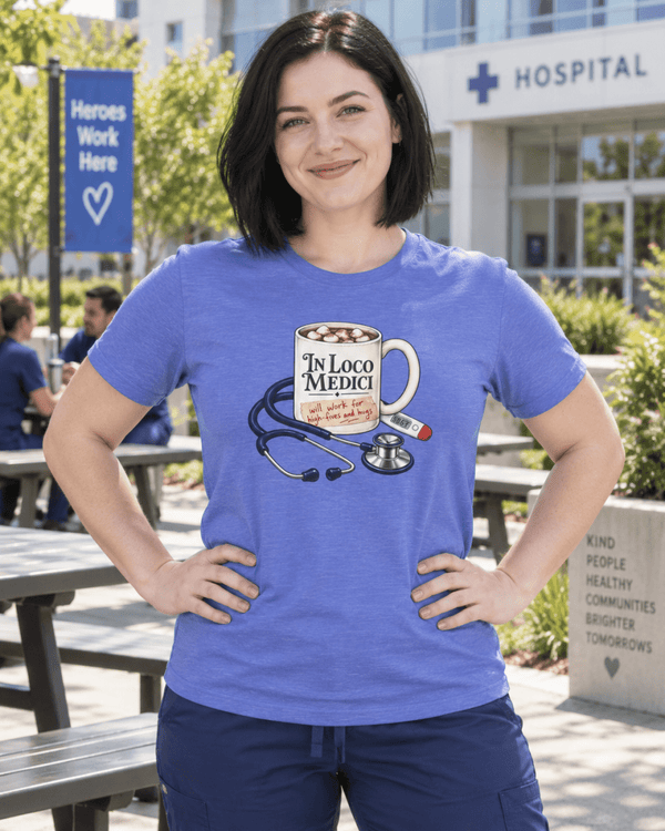 School Nurse In Loco Medici 2-sided T-Shirt