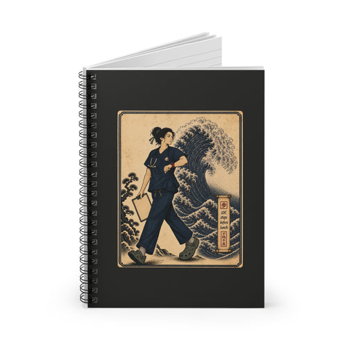 10K Steps Before Lunch black notebook, front cover