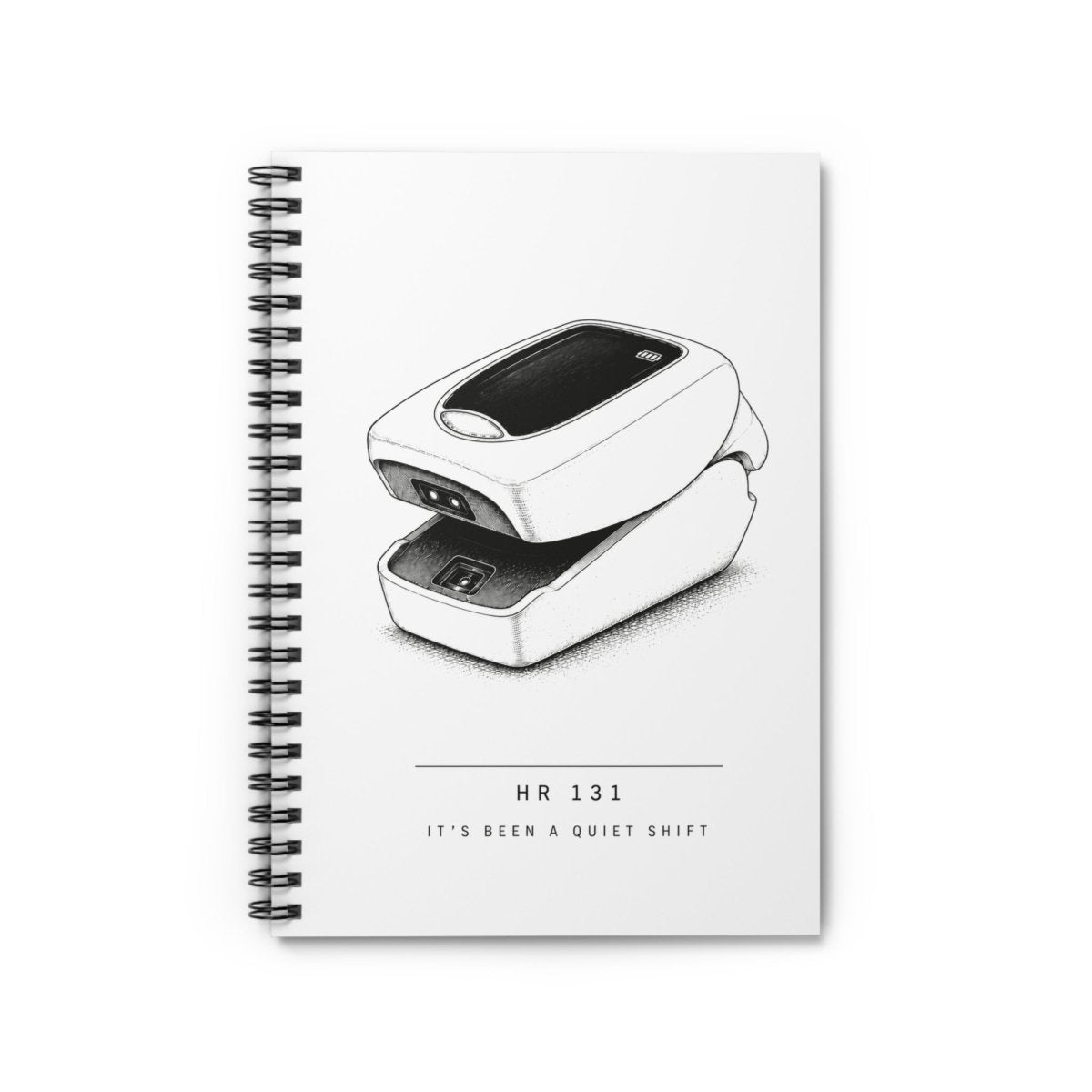 Quiet Shift nurse notebook, front cover